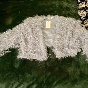 American-threads Women's Blue Cardigan